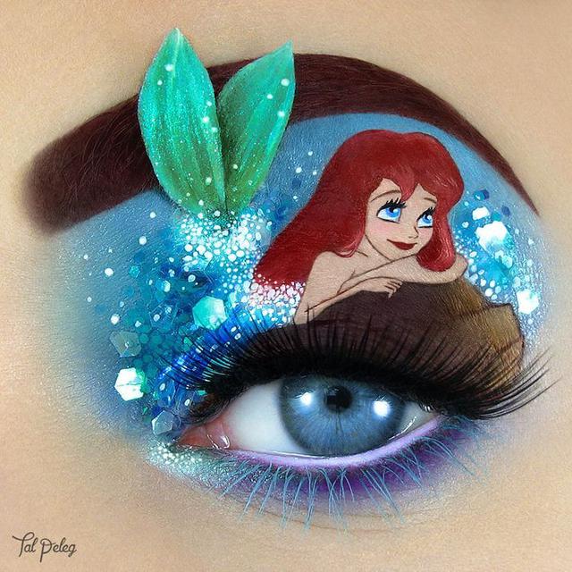 Kelopak Mata Jadi Media Lukis (sumber: instagram/tal_peleg)