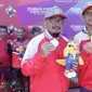 Tim Ganda Putra KU 105 tahun, yaitu Toto Juliansyah dari Bontang dan Benny Hendriyani dari Berau.