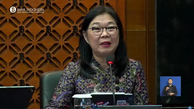 Deputi Gubernur BI Filianingsih Hendarta dalam Pengumuman Hasil RDG Oktober 2024, di Gedung Bank Indonesia, Jakarta, Rabu (16/10/2024). (Foto: Liputan6.com/Tira Santia)