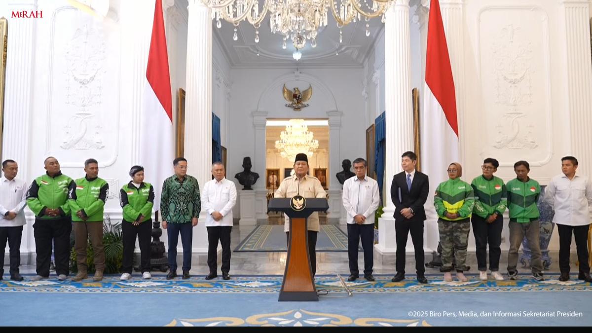 Diumumkan Prabowo, Ojol hingga Kurir Online Dapat THR