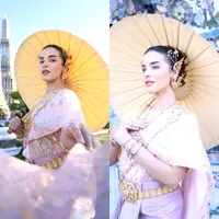 Lihat di sini tampilan Tasya Farasya pakai Chakkri khas Thailand yang dipuji bak bidadari turun dari kayangan. [@tasyafarasya].