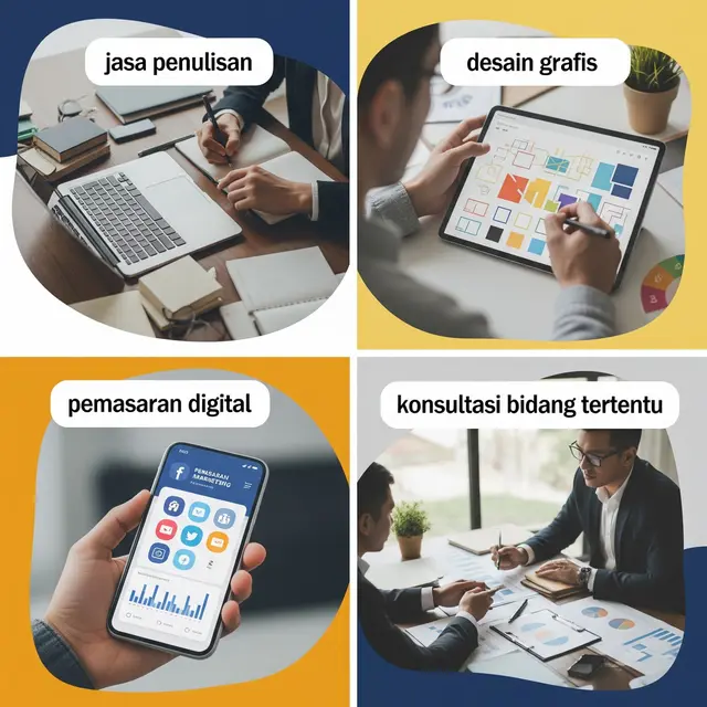 Jasa Konsultasi atau Freelance Berbasis Keahlian (Image by Gemini AI)