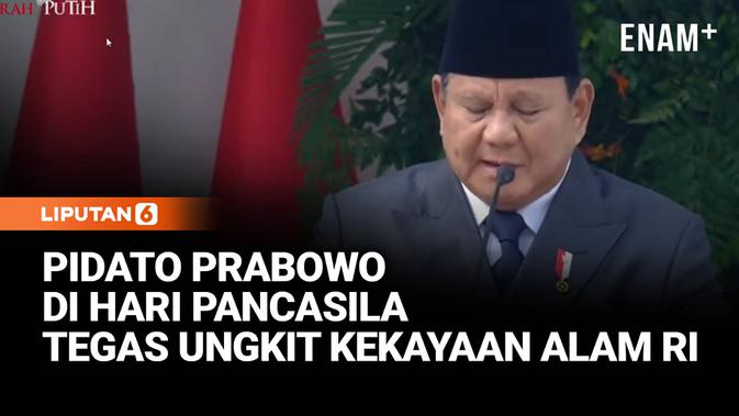 Pidato Prabowo Pimpin Upacara Hari Pancasila, Ungkit Kekayaan Alam Indonesia