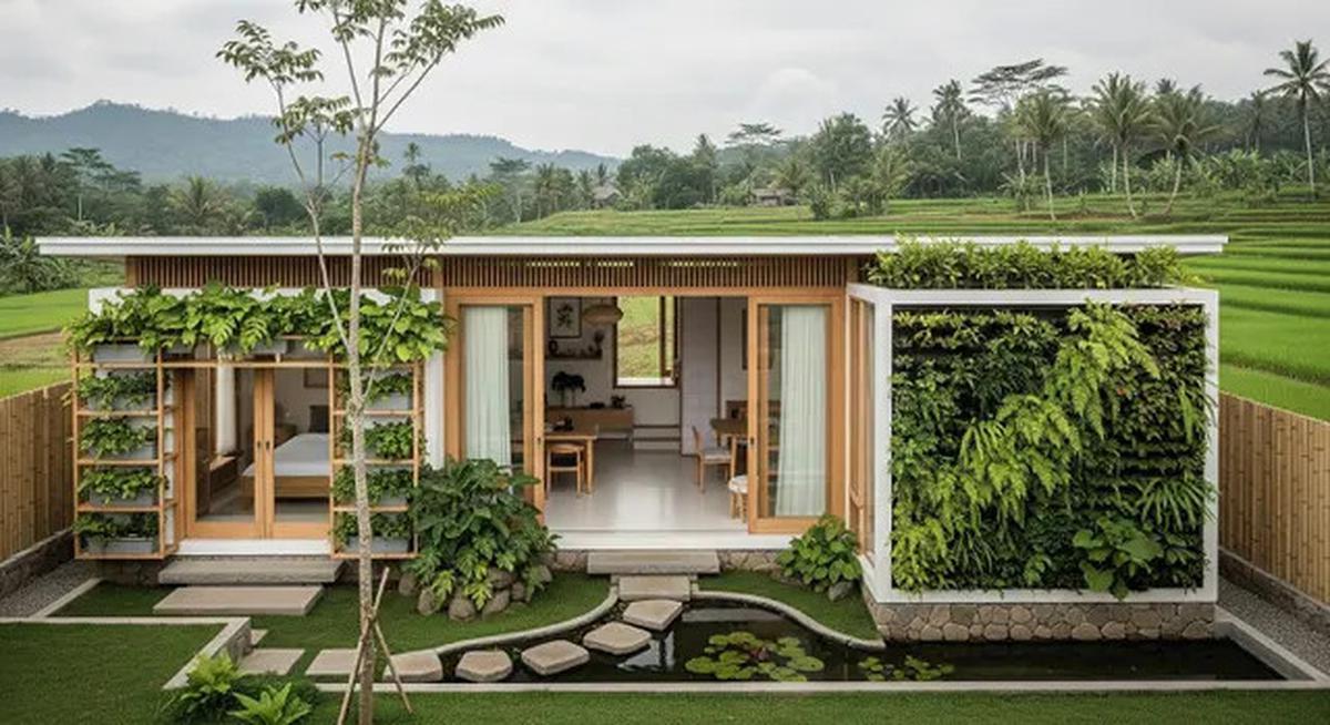 8 Model Rumah Sederhana Tapi Mewah Gaya Japandi dengan Taman Mini 2025, Cocok untuk Keluarga Muda