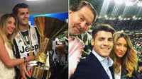 Kekasih baru Alvaro Morata, Alice Campello dibujuk Juventini agar membuat sang pemain betah di klub. (sumber: Instagram)