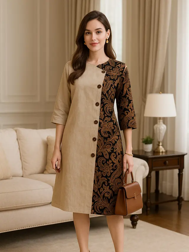 Rekomendasi Tunik Batik Kancing Samping