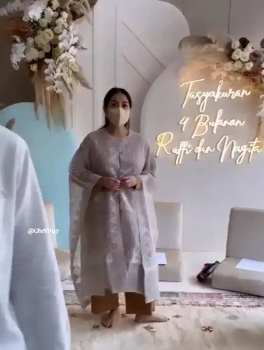 Nagita Slavina Tasyakuran 4 Bulanan (Instagram/amy_r_qanita)