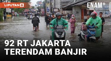 92 RT di Jakarta Terendam Banjir, Ketinggian Capai 125 Cm