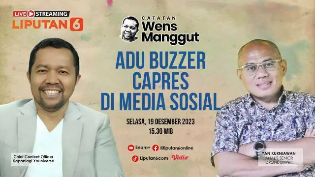 Menjelang Pemilihan Presiden (Pilpres) 2024, salah satu isu yang penting untuk diantisipasi adalah maraknya penyebaran disinformasi dan buzzer. Elektabilitas bisa digiring melalui angka-angka, yang kemudian disebarluaskan oleh para buzzer di media so...