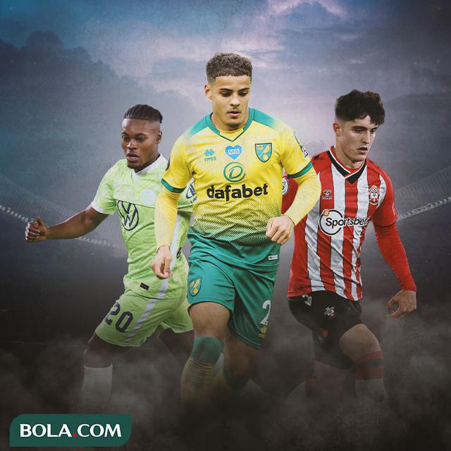 Ilustrasi - Ridle Baku, Max Aarons, Tino Livramento