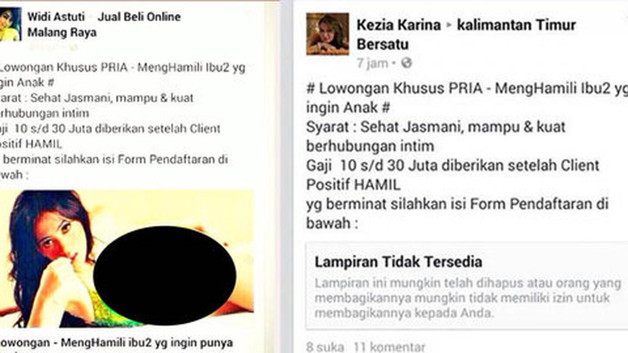 Heboh iklan lowongan kerja menghamili ibu-ibu gaji Rp 30 juta