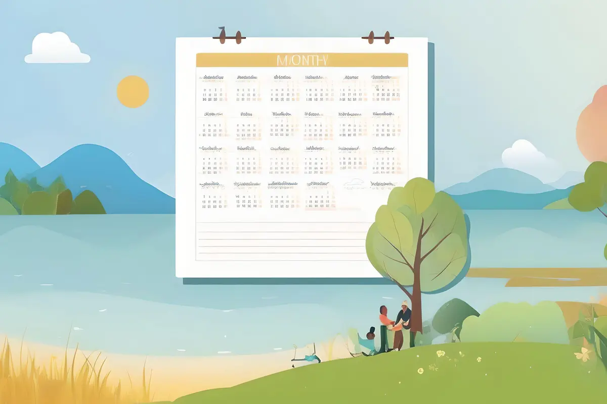 ilustrasi kalender (Foto By AI)