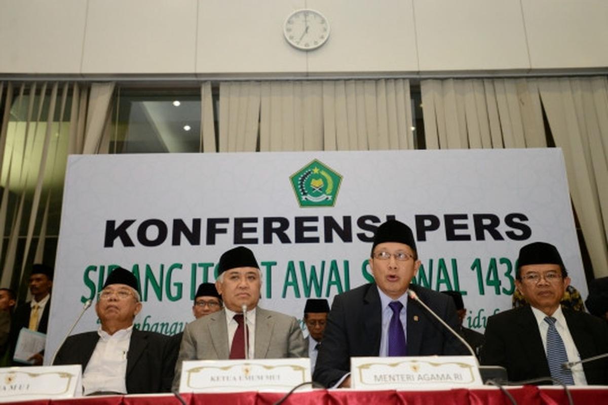 Menteri Agama tetapkan 1 Syawal 1436 H jatuh pada Jumat besok