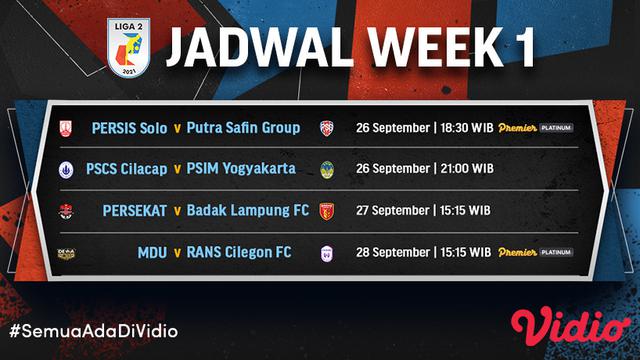 Jadwal LIGA 2 2021