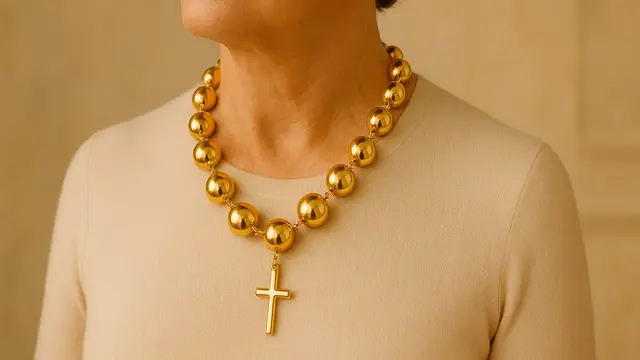 Model Kalung 50 Gram Emas Elegan untuk Ibu-Ibu 40 Tahun ke Atas