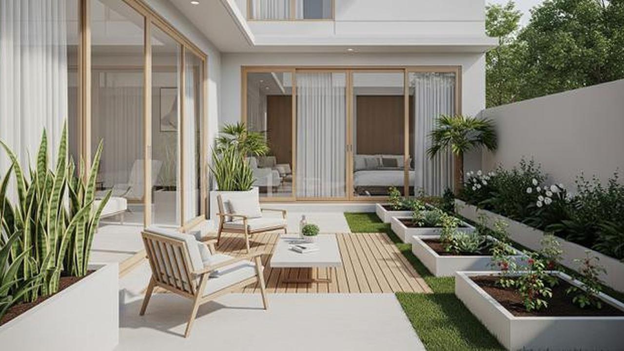 7 Model Rumah Mungil Tapi Punya Kebun dan Teras Belakang yang Lega di 2025