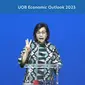 Menteri Keuangan Sri Mulyani Indrawati dalam UOB Annual Economic Outlook 2023 bertajuk &ldquo;Emerging Stronger in Unity and Sustainably&rdquo;, Kamis (29/9/2022).