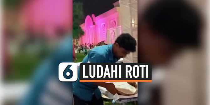 VIDEO: Bikin Jijik, Pria Ludahi Adonan Roti di Acara Pernikahan