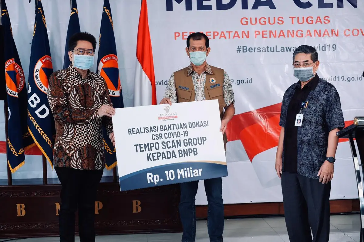 Donasi Tempo Scan Group pada BNPB untuk Atasi Wabah Corona Covid-19