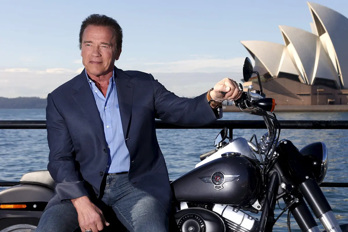 Gaya Arnold Promosikan Film Terminator Genisys di Sydney