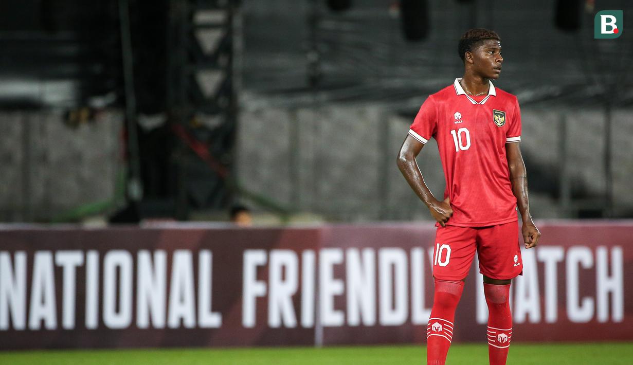 <p>Pemain Timnas Indonesia U-20, Hugo Samir saat melawan Timnas Fiji U-20 pada laga International Friendly Match U-20 di Stadion Utama Gelora Bung Karno (SUGBK), Jakarta, Jumat (17/02/2023). Timnas Indonesia U-20 menang dengan skor 4-0. (Bola.com/Bagaskara Lazuardi)</p>