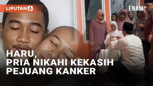 VIDEO: Momen Haru Pria Nikahi Kekasih Pejuang Kanker, Banjir Pujian di Internet