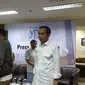 Presiden Jokowi saat mendampingi proses lahiran Kahiyang Ayu di Rumah Sakit YPK Menteng Jakarta Pusat.