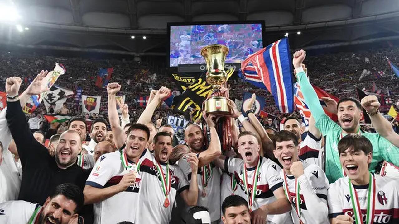 Permalukan AC Milan, Bologna Rengkuh Juara Coppa Italia