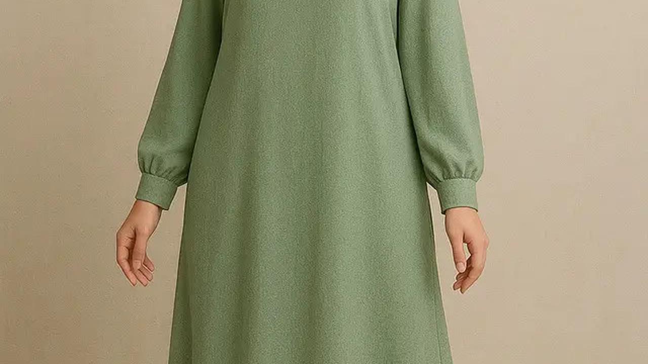 8 Inspirasi Gamis Brokat Islami Warna Sage, dari Simpel hingga Glamour