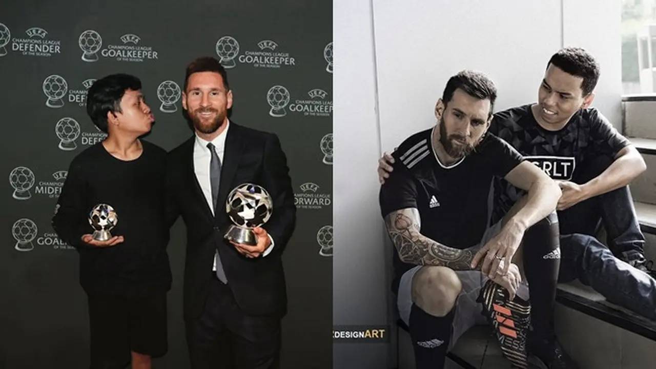 Bak Teman Akrab, 6 Editan Foto Bersama Lionel Messi Ini Kocak