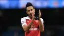 2. Pierre-Emerick Aubameyang (Arsenal) - 15 gol dan 4 assist (AFP/Paul Ellis)