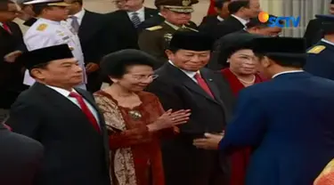 Rabu (17/1) pagi, Presiden Joko Widodo melantik Yuyu Sutisna, Moeldoko, Agum Gumelar, dan Idrus Marham di Istana Negara Jakarta.