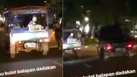 Lihat Aksi Mobil Tahu Bulat Balap Liar Dadakan di Jalan