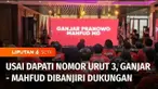 Setelah resmi ditetapkan lalu penentuan pasangan nomor urut calon presiden dan wakil presiden. Gelombang deklarasi dan dukungan terus mengalir bagi pasangan Ganjar Pranowo dan Mahfud MD.