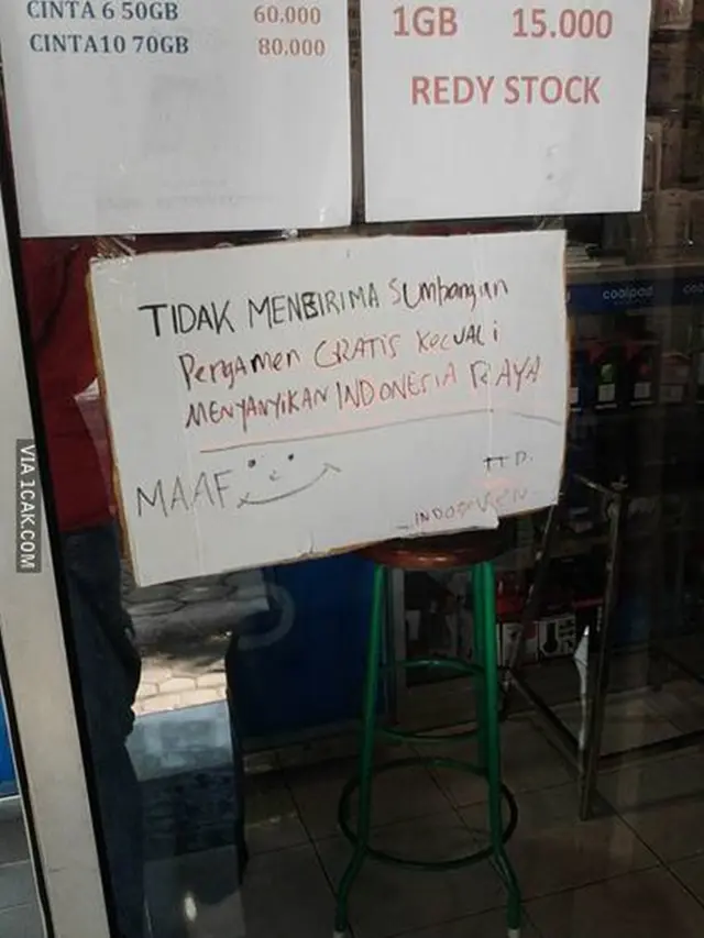 6 Tulisan Kocak di Counter HP Ini Bikin Geleng Kepala