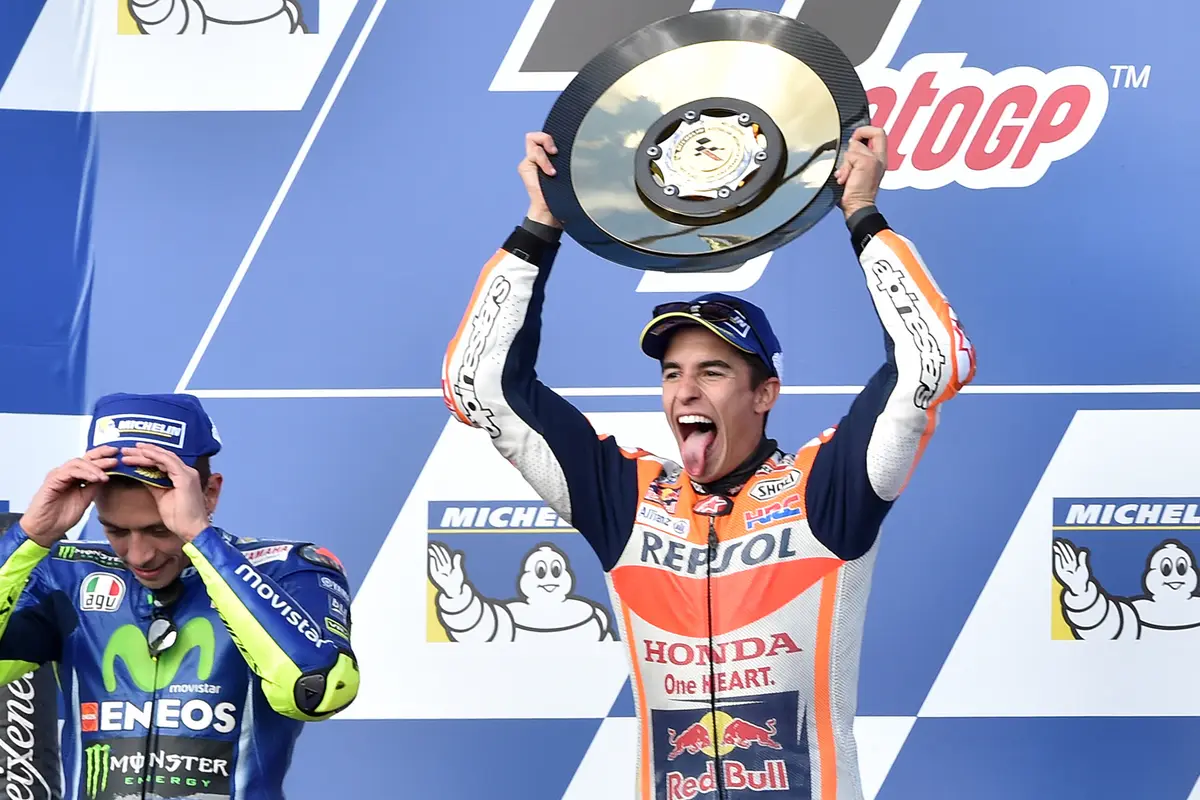 FOTO: Melihat Kembali Persaingan Valentino Rossi dan Marc Marquez di MotoGP