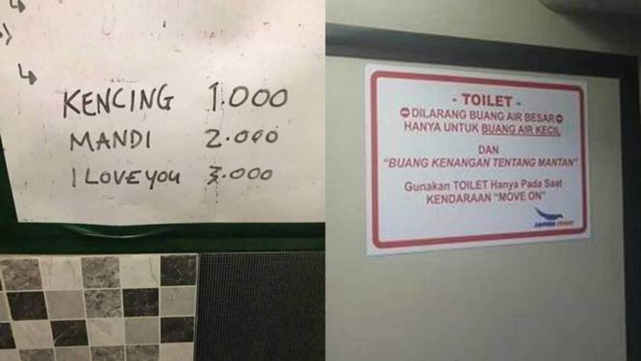 6 Pemberitahuan Kocak di Toilet Umum Ini Bikin Senyum Tipis