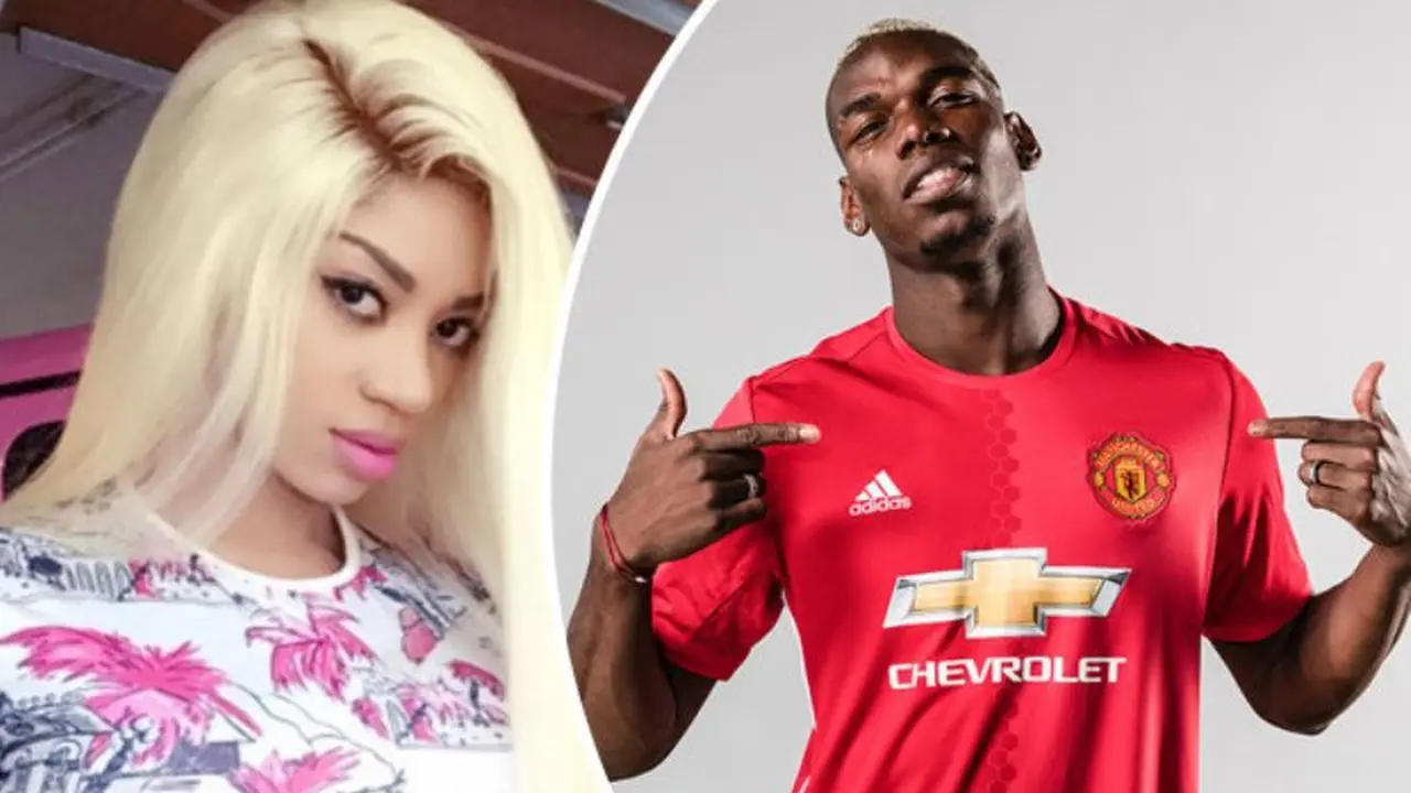 Paul Pogba dan kekasihnya Dencia (Entertain9ja)