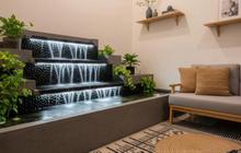 8 Model Air Terjun Mini Indoor di Ruang Tamu Kecil Bikin Suasana Sejuk
