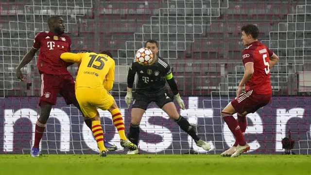 FOTO: Dibantai Munchen 3-0, Barcelona Tersingkir dari Liga Champions