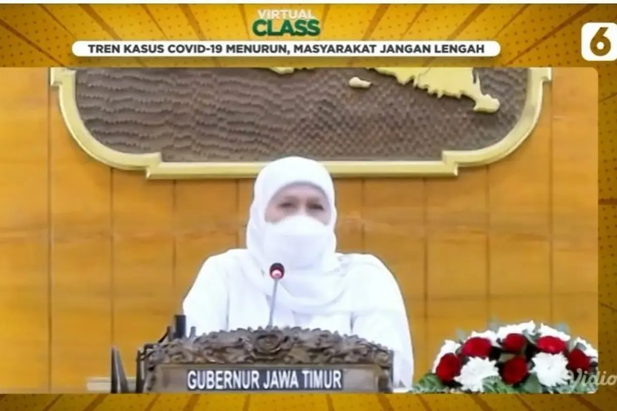 Gubernur Jawa Timur Khofifah Indar Parawansa. (Dian Kurniawan/Liputan6.com)