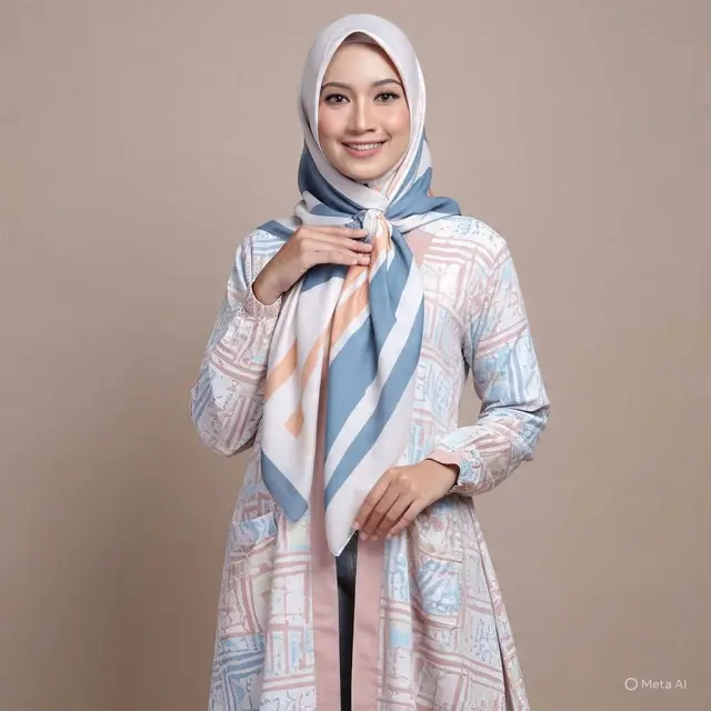 Model Gamis Batik Cardy yang Elegan