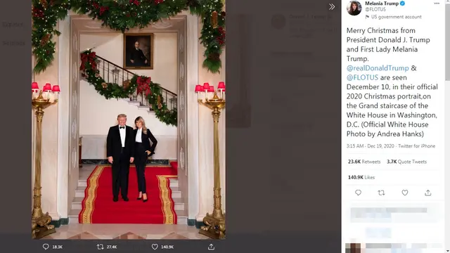 Donald dan Melania Trump