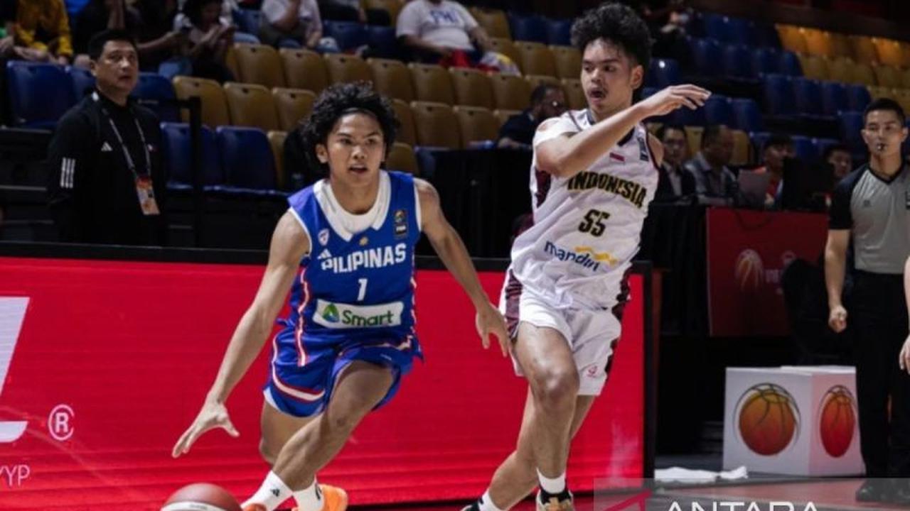 Sempat Unggul di Kuarter Awal, Timnas Basket U-16 Indonesia Takluk dari Filipina di Piala Asia U-16