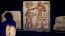 <p>&ldquo;Ramses the Great adalah sebuah fenomena&mdash;seorang ayah tercinta, pejuang tak tertandingi, dan pembangun produktif yang warisan politik dan budayanya,&rdquo; kata Direktur dan CEO Museum Australia Kim McKay. (AP Photo/Mark Baker)</p>