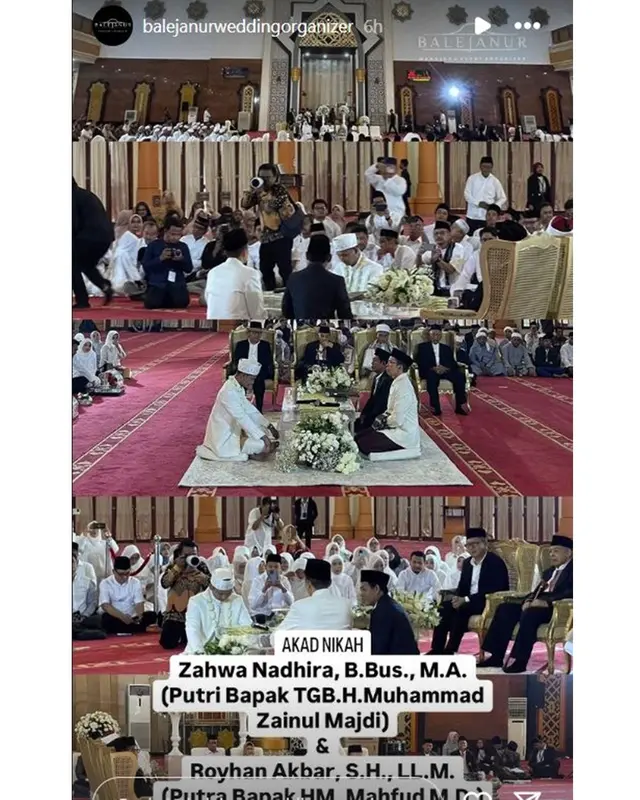 Mahfud MD dan TGB Zainul Majdi sah jadi besan, ini 8 momen akad dan resepsi pernikahan anaknya