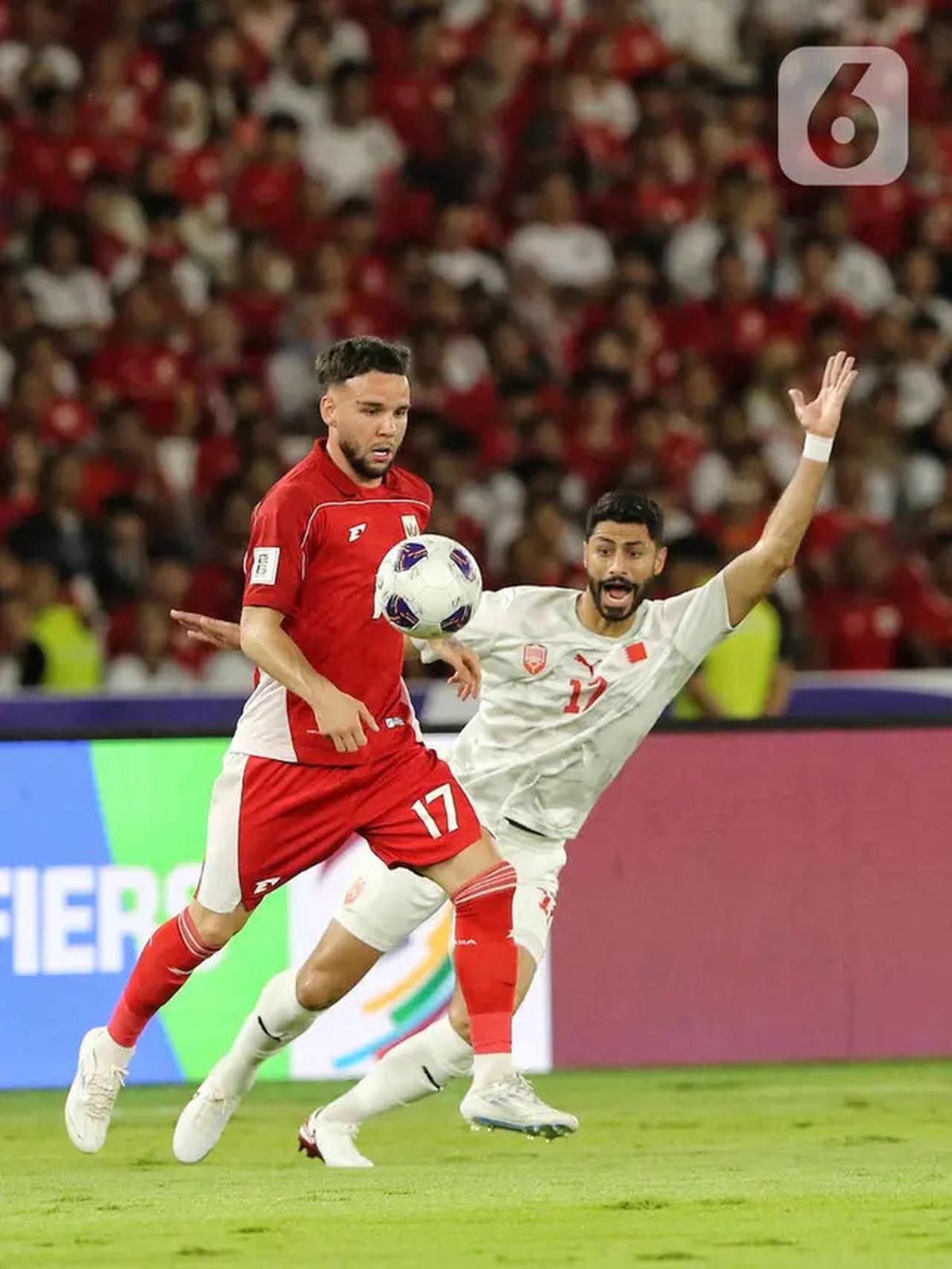 Babak Pertama Usai, Timnas Indonesia Unggul 1-0 atas Bahrain