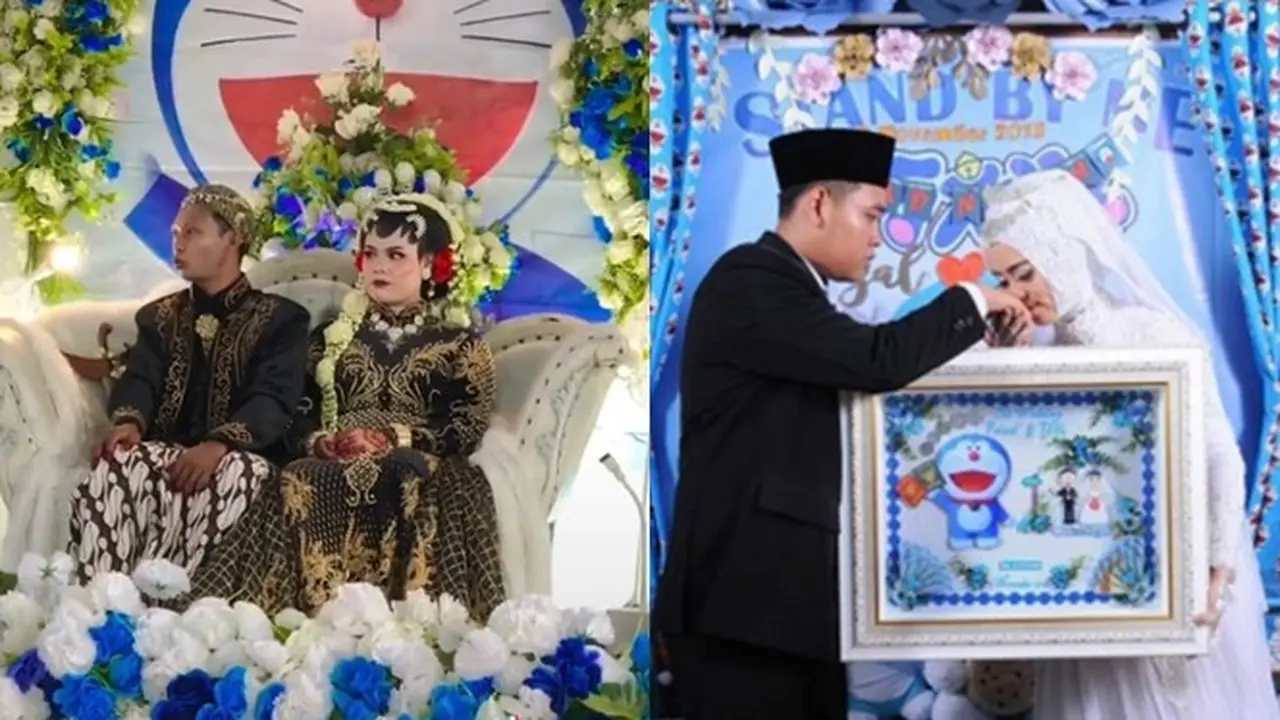 Potret 6 Nikahan Tema Doraemon Ini Nyeleneh, Bukti Fans Sejati
