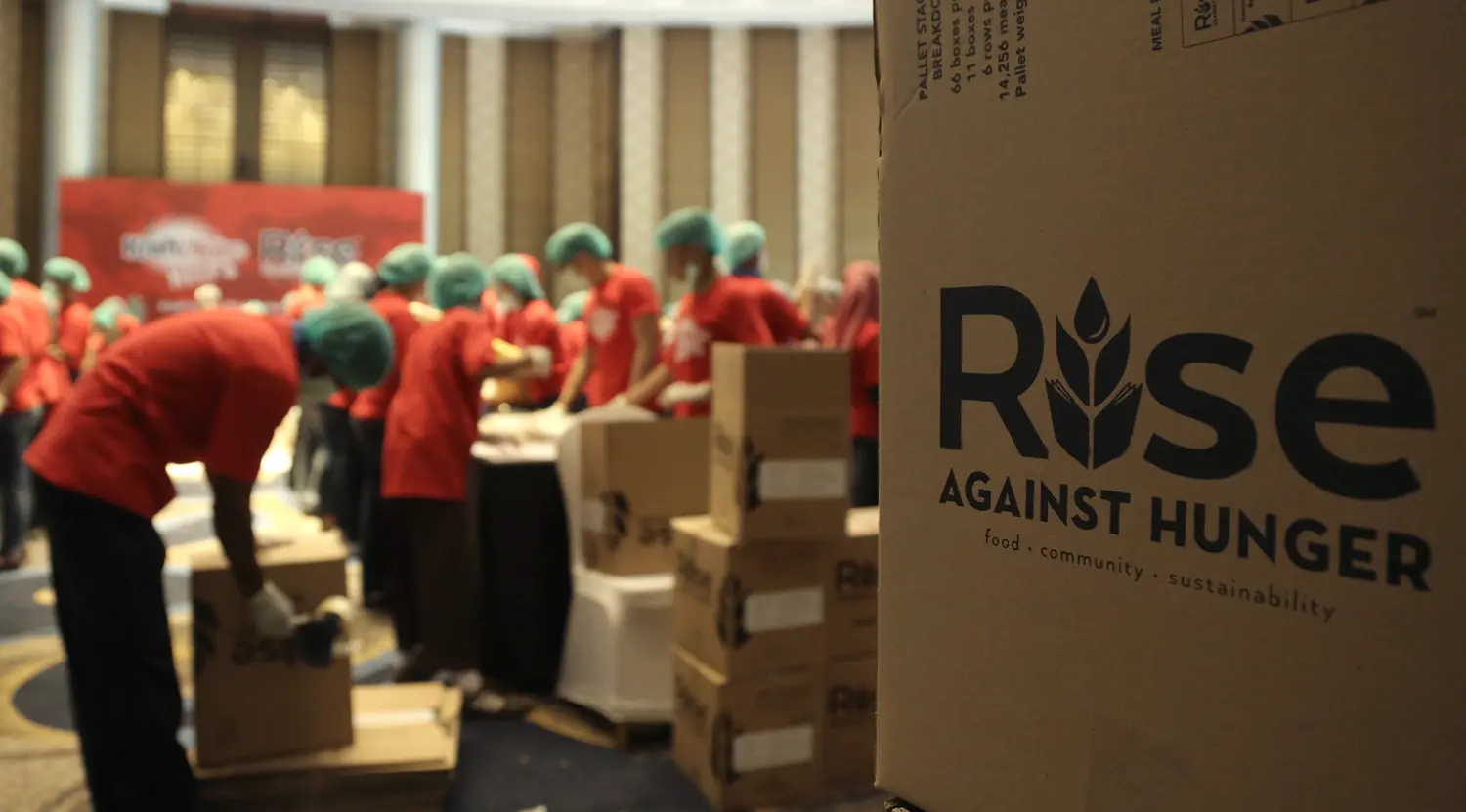 Kraft Heinz menggandeng organisasi Rise Against Hunger untuk mewujudkan cita-cita memerangi kelaparan di dunia. (Foto: Bintang.com/Daniel Kampua)