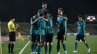 Pelatih Australia U-23, Trevor Morgan, terkesan dengan semangat juang anak asuhnya saat mengalahkan Timnas Indonesia U-23 dengan skor 3-2. (dok. AFC)